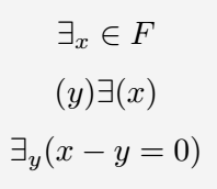 Use exists symbol in latex.