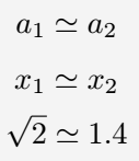 Using almost equal to symbol in latex.