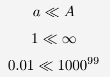 Use much less than symbol in latex.