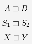 Using square superset symbol in latex.