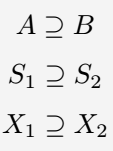 Use Superset of or Equal To symbol in latex.