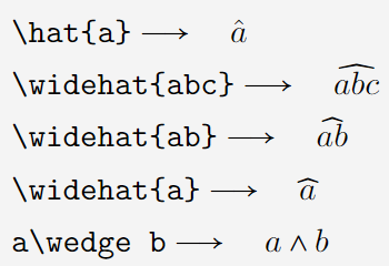 How to display "^" (circumflex /hat/caret) in LaTeX? Latexhelp
